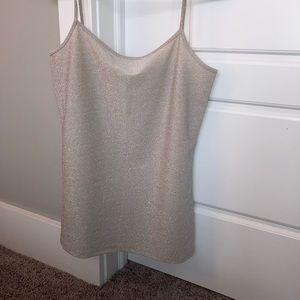 Ann Taylor Champagne Shimmer Tank